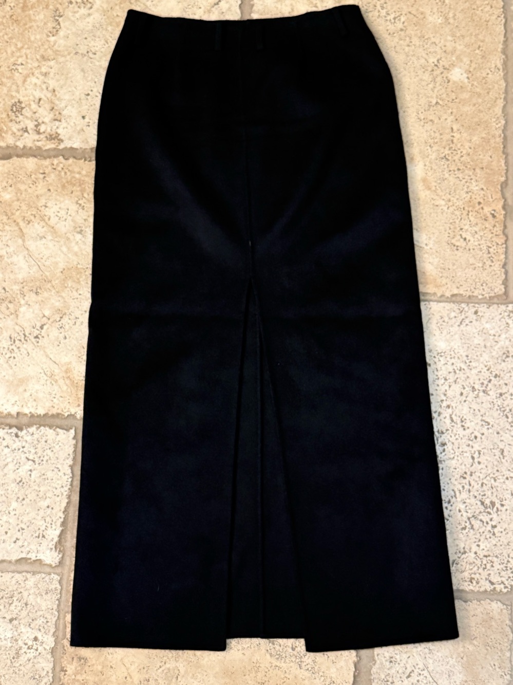 COS Black Maxi Pencil Skirt with Back Vent